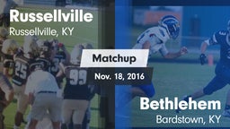 Matchup: Russellville vs. Bethlehem  2016