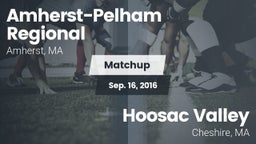 Matchup: Amherst-Pelham Regio vs. Hoosac Valley  2016