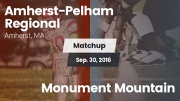 Matchup: Amherst-Pelham Regio vs. Monument Mountain 2016