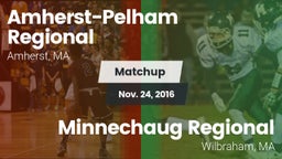 Matchup: Amherst-Pelham Regio vs. Minnechaug Regional  2016