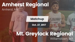 Matchup: Amherst Regional vs. Mt. Greylock Regional  2017