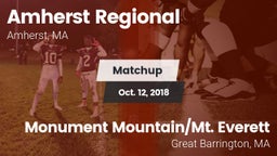 Matchup: Amherst Regional vs. Monument Mountain/Mt. Everett  2018