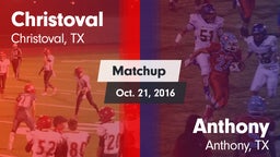 Matchup: Christoval vs. Anthony  2016