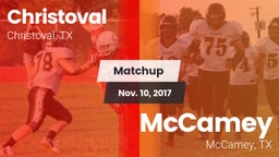 Matchup: Christoval vs. McCamey  2017