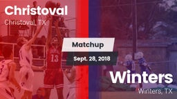 Matchup: Christoval vs. Winters  2018