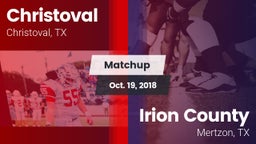 Matchup: Christoval vs. Irion County  2018