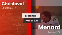 Matchup: Christoval vs. Menard  2018