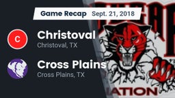 Recap: Christoval  vs. Cross Plains  2018