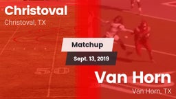 Matchup: Christoval vs. Van Horn  2019
