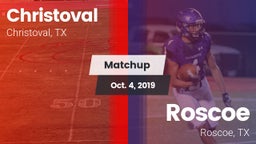 Matchup: Christoval vs. Roscoe  2019