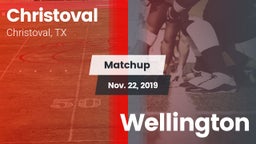Matchup: Christoval vs. Wellington 2019