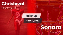 Matchup: Christoval vs. Sonora  2020