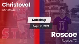 Matchup: Christoval vs. Roscoe  2020