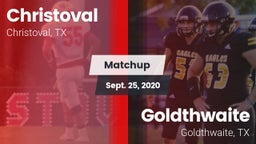 Matchup: Christoval vs. Goldthwaite  2020