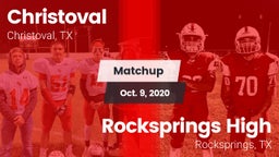 Matchup: Christoval vs. Rocksprings High 2020
