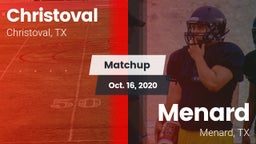 Matchup: Christoval vs. Menard  2020