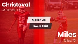 Matchup: Christoval vs. Miles  2020
