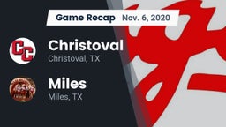 Recap: Christoval  vs. Miles  2020