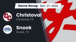 Recap: Christoval  vs. Snook  2020