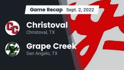 Recap: Christoval  vs. Grape Creek  2022