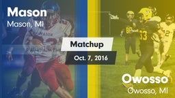 Matchup: Mason vs. Owosso  2016