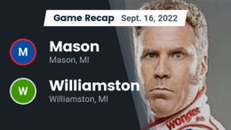 Recap: Mason  vs. Williamston  2022