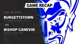 Recap: Burgettstown  vs. Bishop Canevin  2016