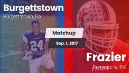 Matchup: Burgettstown vs. Frazier  2017