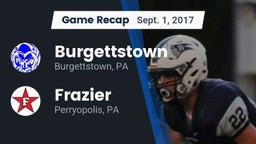 Recap: Burgettstown  vs. Frazier  2017