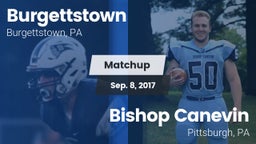 Matchup: Burgettstown vs. Bishop Canevin  2017