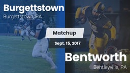 Matchup: Burgettstown vs. Bentworth  2017