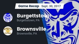 Recap: Burgettstown  vs. Brownsville  2017