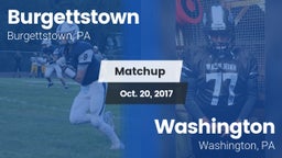 Matchup: Burgettstown vs. Washington  2017