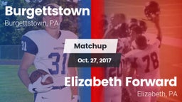 Matchup: Burgettstown vs. Elizabeth Forward  2017