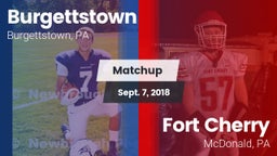 Matchup: Burgettstown vs. Fort Cherry  2018