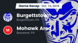 Recap: Burgettstown  vs. Mohawk Area  2018