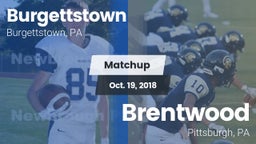 Matchup: Burgettstown vs. Brentwood  2018