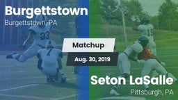 Matchup: Burgettstown vs. Seton LaSalle  2019