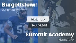 Matchup: Burgettstown vs. Summit Academy  2019