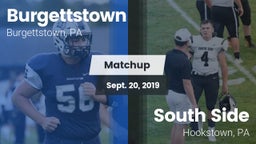 Matchup: Burgettstown vs. South Side  2019