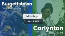 Matchup: Burgettstown vs. Carlynton  2019