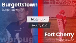Matchup: Burgettstown vs. Fort Cherry  2020
