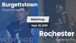 Matchup: Burgettstown vs. Rochester  2020