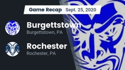 Recap: Burgettstown  vs. Rochester  2020