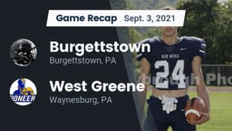 Recap: Burgettstown  vs. West Greene  2021