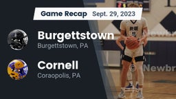 Recap: Burgettstown  vs. Cornell  2023