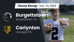 Recap: Burgettstown  vs. Carlynton  2023