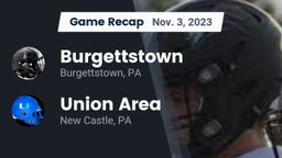 Recap: Burgettstown  vs. Union Area  2023