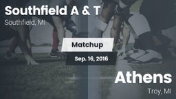 Matchup: Southfield vs. Athens  2016
