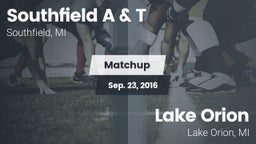 Matchup: Southfield vs. Lake Orion  2016